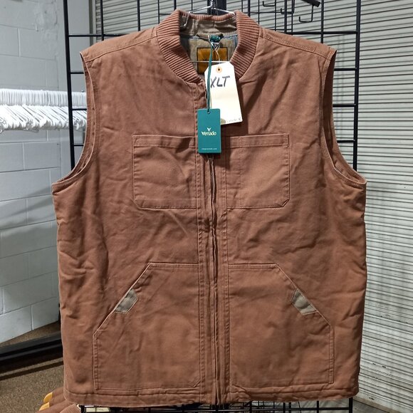 Concealed Carry Canvas Vest - Brown | XLT - Picture 2 of 6